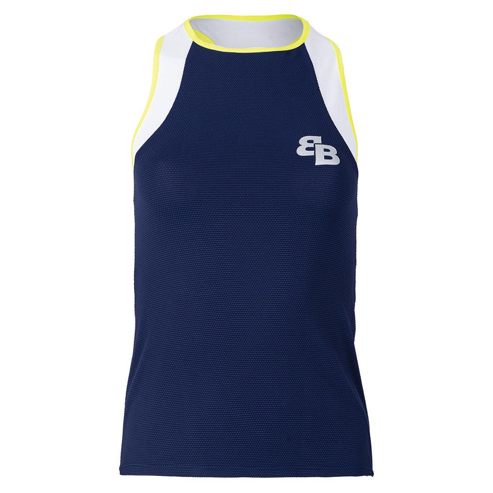 Women`s Dina Tennis Tank Navy and Yellow Apparel Belen Berbel