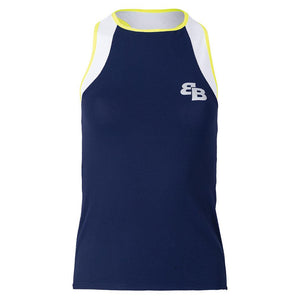 Women`s Dina Tennis Tank Navy and Yellow Apparel Belen Berbel