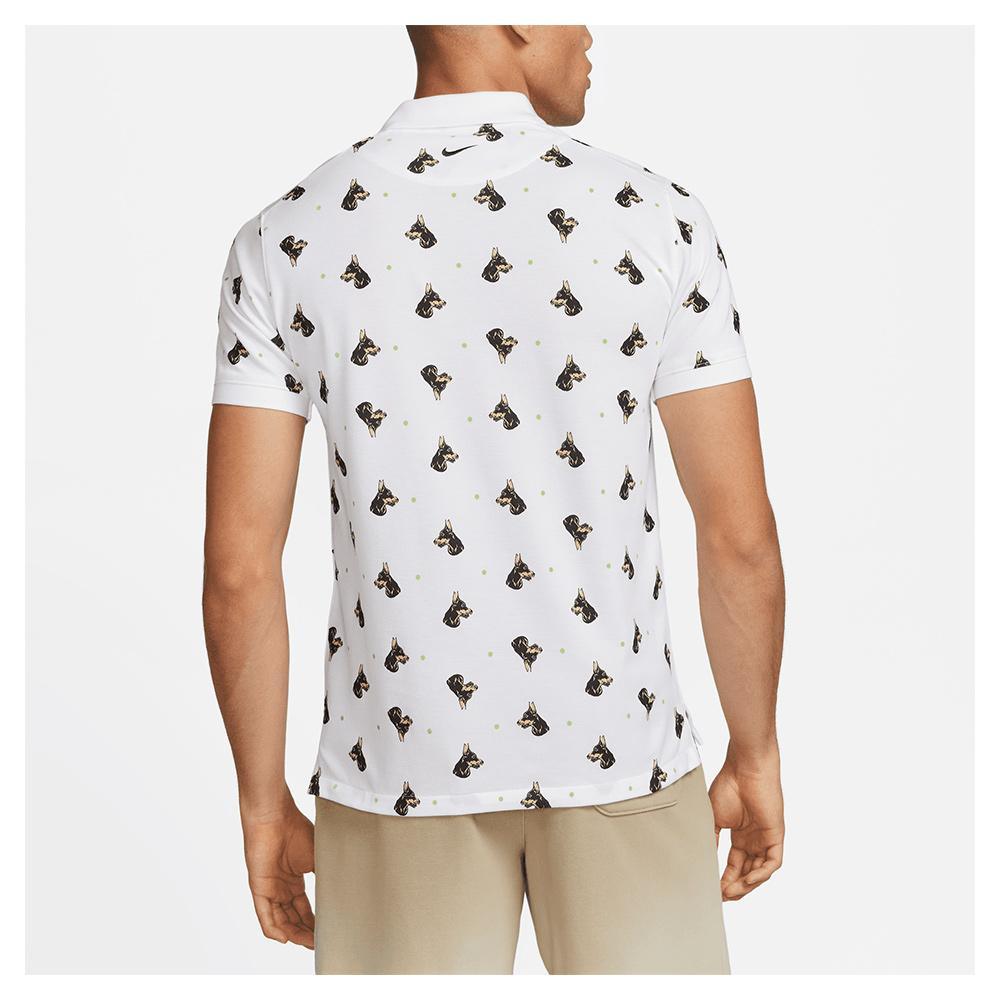 Men's Printed Slim-Fit Tennis Polo Apparel Nike