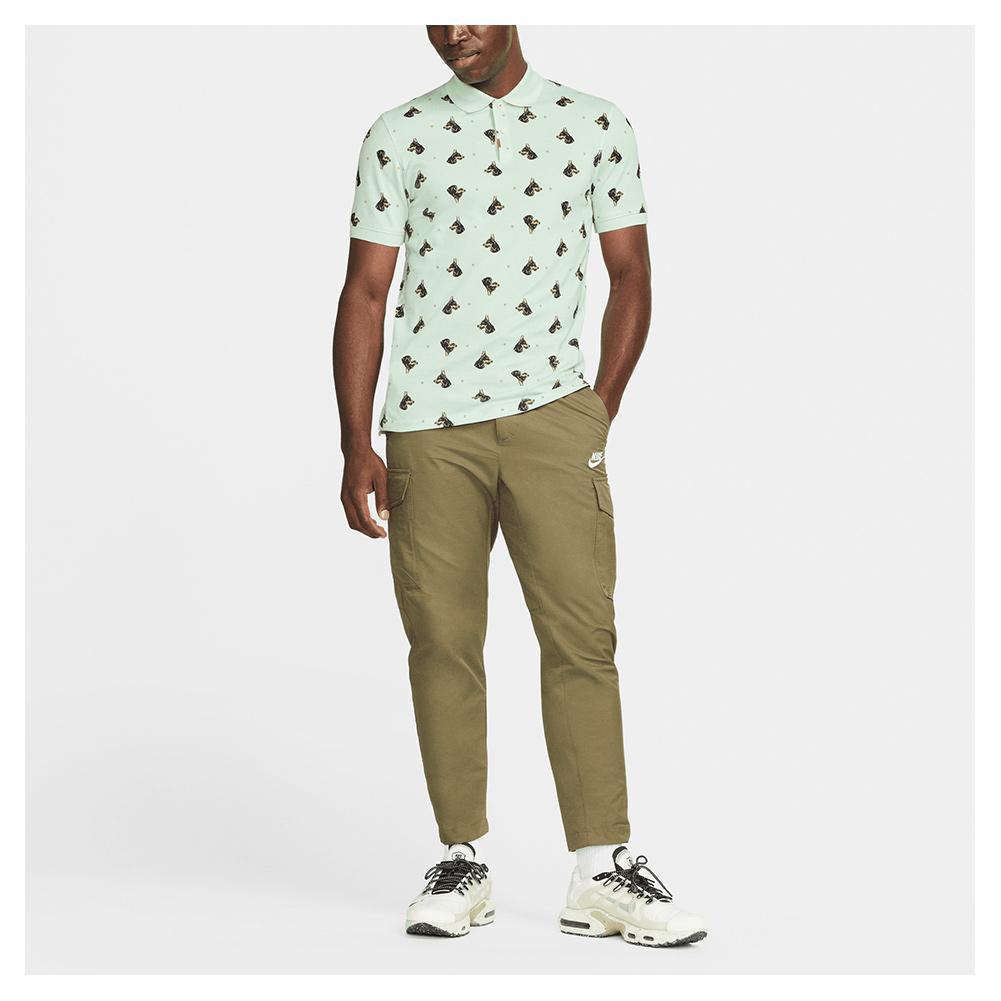 Men's Printed Slim-Fit Tennis Polo Apparel Nike