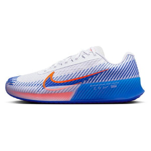 Men`s Air Zoom Vapor 11 Tennis Shoes White and Hyper Royal Footwear Nike