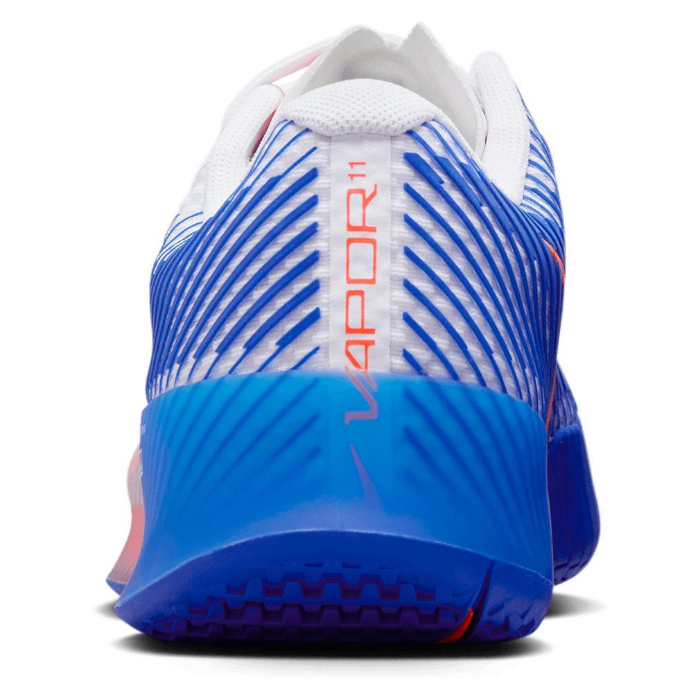 Men`s Air Zoom Vapor 11 Tennis Shoes White and Hyper Royal Footwear Nike