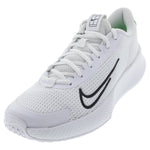 Women`s Vapor Lite 2 Tennis Shoes White and Poison Green Footwear Nike
