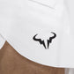 Mens Rafa 7 Inch Dri-Fit Advance Tennis Shorts White and Black Apparel Nike