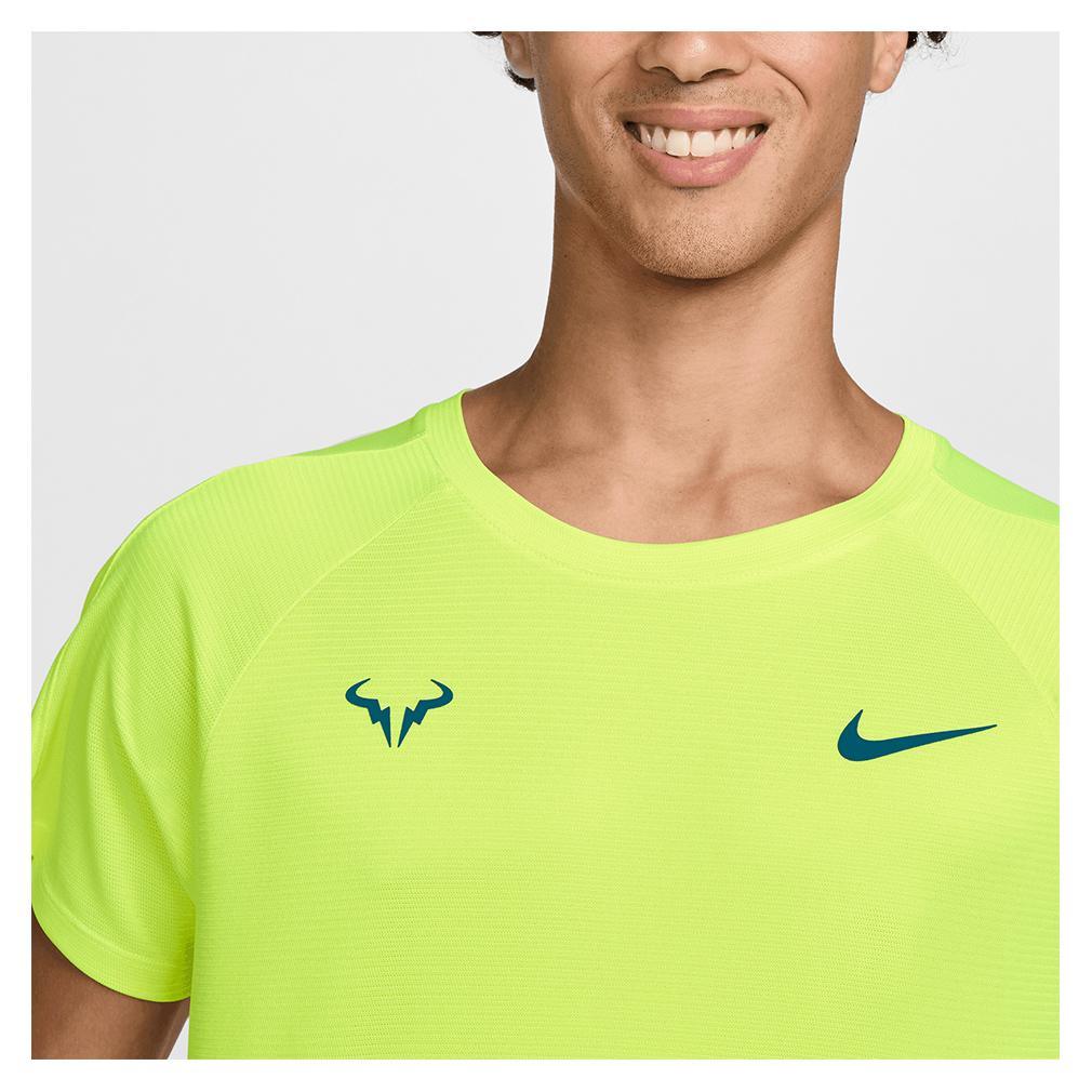 Mens Rafa Dri-Fit Challenger Short Sleeve Tennis Top Apparel Nike