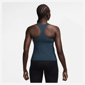 Women`s Swoosh Medium-Support Padded Sports Bra Tank Armory Navy and White Apparel Nike