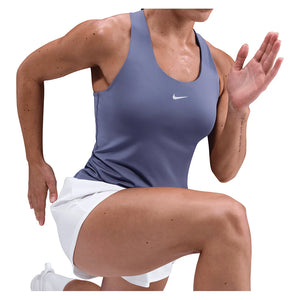 Women's Swoosh Medium-Support Padded Sports Bra Tank World Indigo and White Apparel Nike