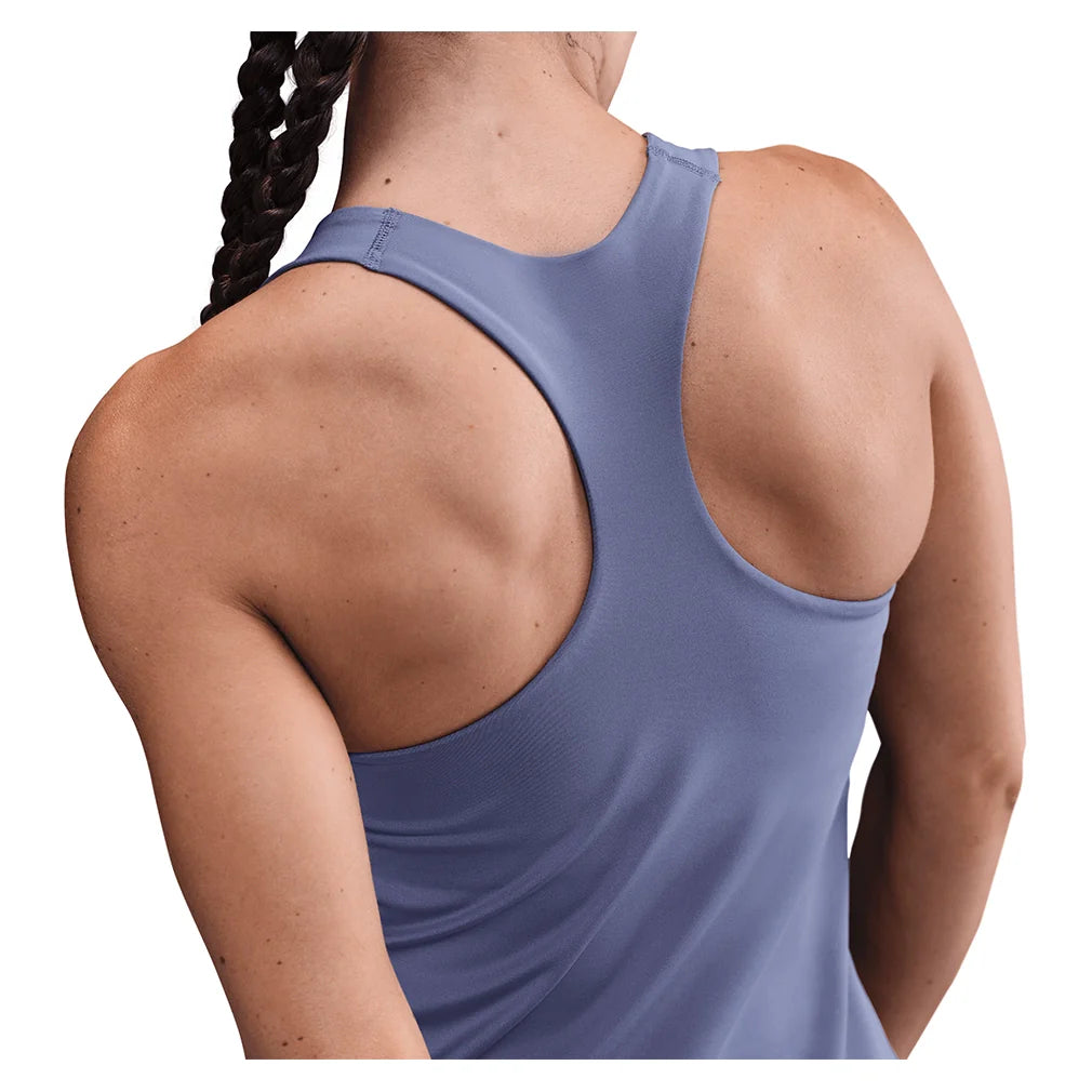 Women's Swoosh Medium-Support Padded Sports Bra Tank World Indigo and White Apparel Nike