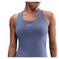 Women's Swoosh Medium-Support Padded Sports Bra Tank World Indigo and White Apparel Nike