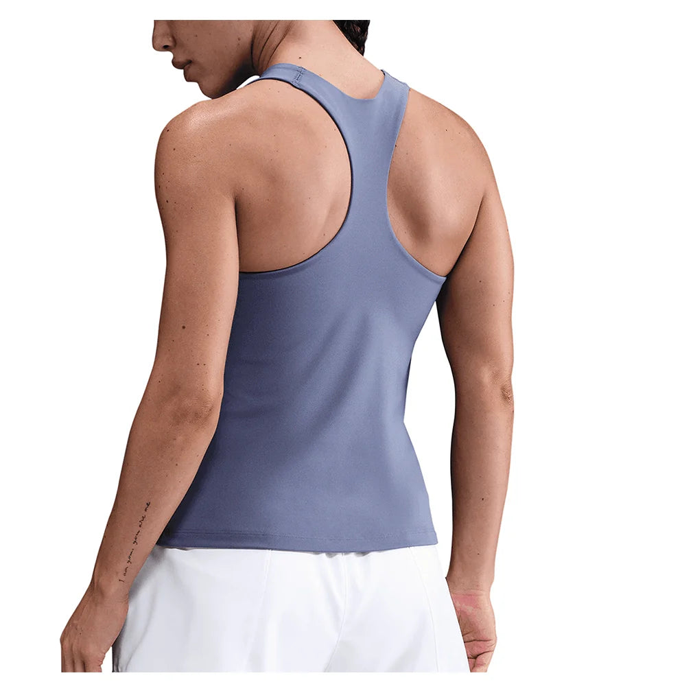 Women's Swoosh Medium-Support Padded Sports Bra Tank World Indigo and White Apparel Nike