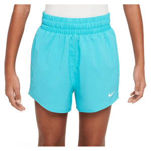 Girls` Dri-FIT High-Waisted Woven 3 Inch Training Shorts Apparel Nike