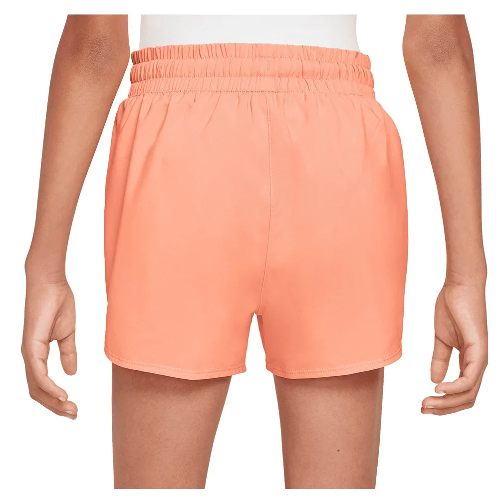 Girls` Dri-FIT High-Waisted Woven 3 Inch Training Shorts Apparel Nike