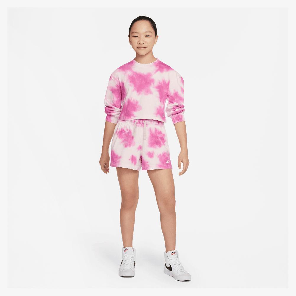 Girls' Sportswear Washed Jersey Sweatshirt Apparel Nike