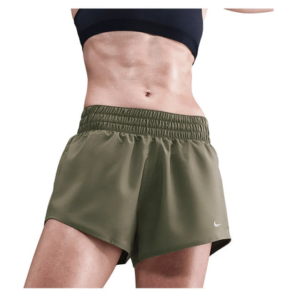 Women's One Dri-FIT Mid-Rise 3 Inch Brief-Lined Shorts Apparel Nike