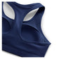 Women`s Swoosh Medium Support Padded Sports Bra Midnight Navy and White Apparel Nike