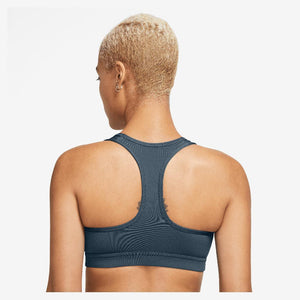 Women's Swoosh Medium Support Padded Sports Bra Armory Navy and White Apparel Nike