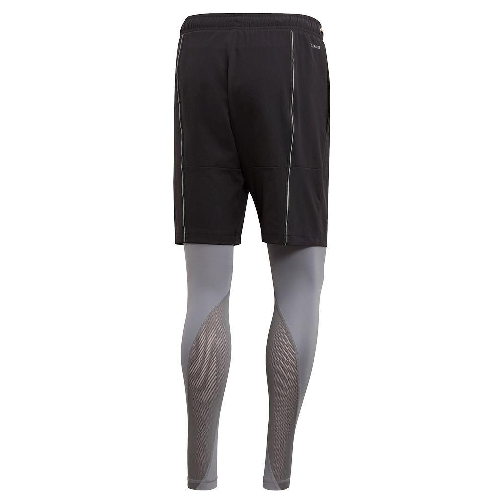 Men's 2in1 Tennis Short Black and Grey Three Apparel Adidas