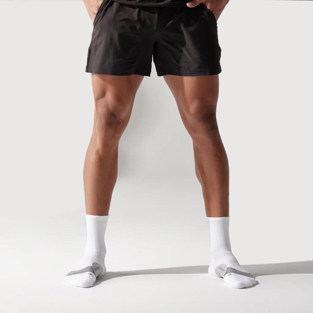 Elite Light Cushion Mini Crew Tennis Socks White Socks Feetures