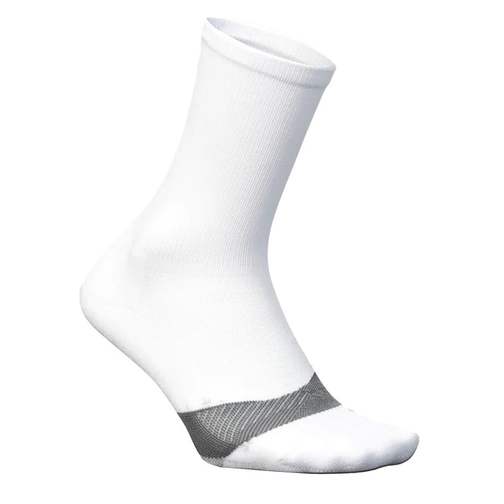 Elite Light Cushion Mini Crew Tennis Socks White Socks Feetures