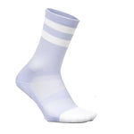 Elite Light Cushion Mini Crew Socks Lilac High Top Stripe Socks Feetures
