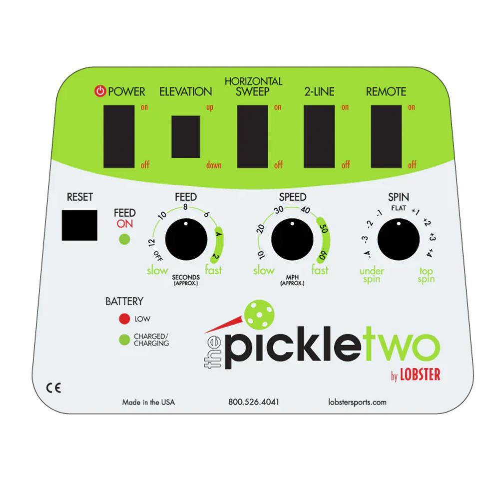 Pickle Two with 10-Function Remote Control Court Equipment Lobster