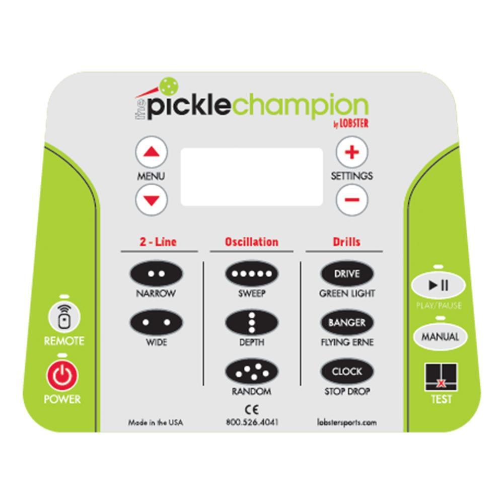 Pickle Champion with 20-Function Remote Control Court Equipment Lobster
