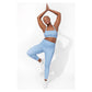 Women's Retro Revival 7/8 Tennis Legging Sky Blue Print Apparel Eleven