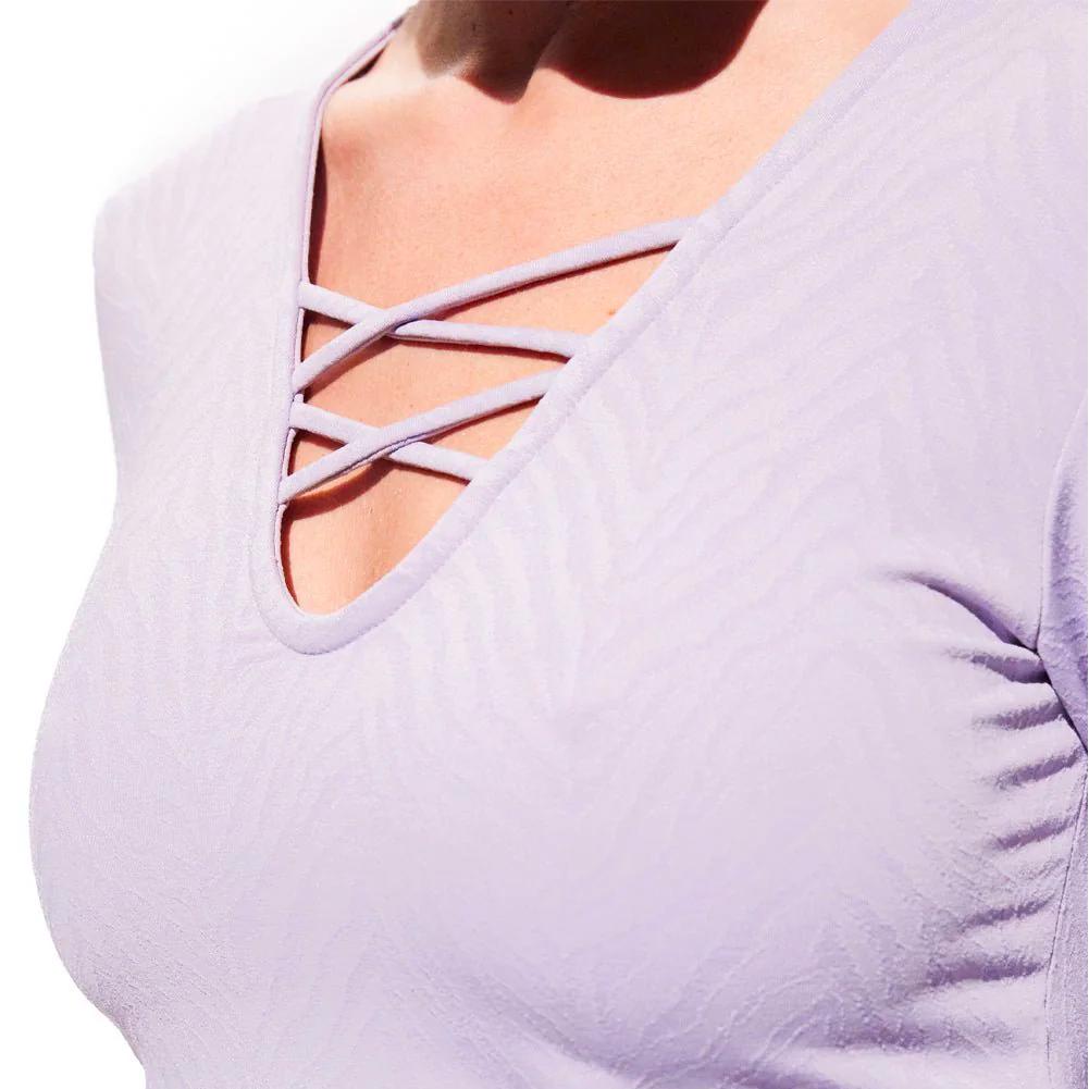 Women's Heartbreaker Long Sleeve Tennis Top Wisteria Apparel Eleven