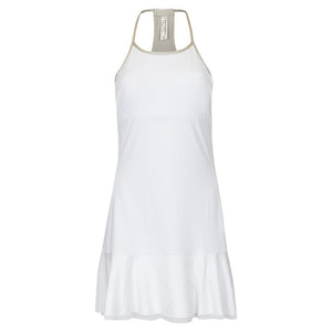 Women`s Devon Tennis Dress White and Silver Sand Apparel Inphorm
