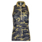 Women`s Neisha Classic Tennis Polo Tank Camo and Black Apparel Inphorm