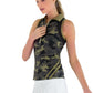Women`s Neisha Classic Tennis Polo Tank Camo and Black Apparel Inphorm