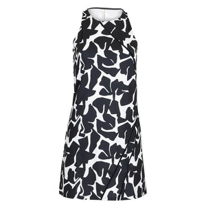 Women`s New Elisa Tennis Dress Black Graphic Apparel Inphorm
