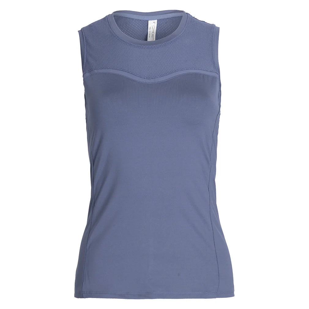 Women`s Elise Tennis Tank Shadow Blue Apparel Inphorm