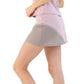 Women`s Elise 13.5 Inch Tennis Skort Dusty and Latte Apparel Inphorm