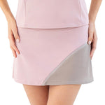 Women`s Elise 13.5 Inch Tennis Skort Dusty and Latte Apparel Inphorm