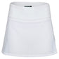 Women`s Anna 13.5 Inch Tennis Skort White and Veridian Apparel Inphorm