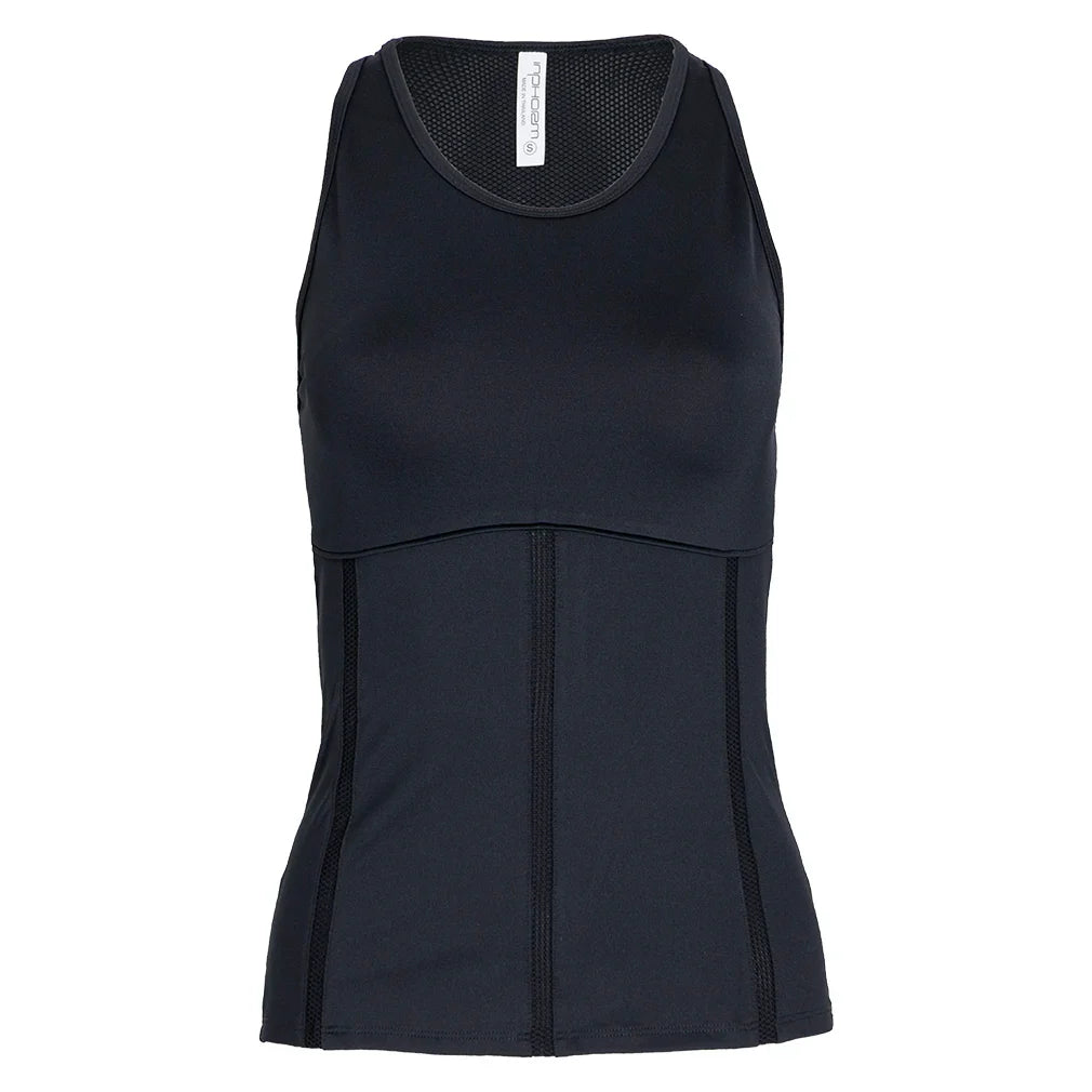 Women`s New Mai Tennis Tank Black Apparel Inphorm