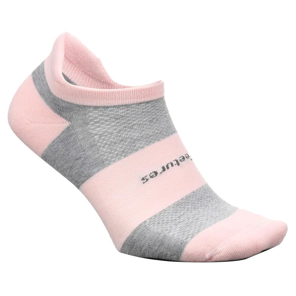 High Performance Ultra Light No Show Tab Socks Pink Blanket Feetures