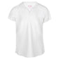 Girls' Notched Collar Tennis Top White Apparel Little Miss Tennis