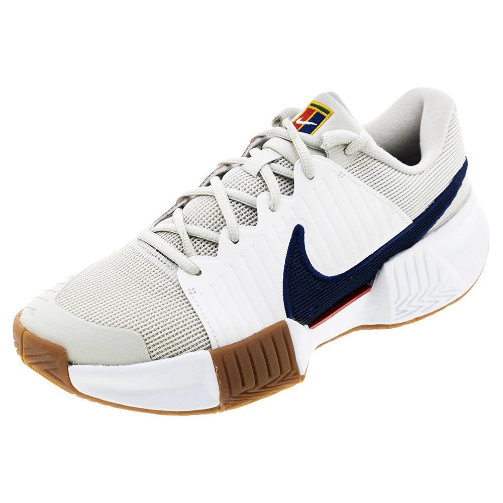 Men`s GP Challenge Pro Tennis Shoes Summit White and Binary Blue Footwear Nike