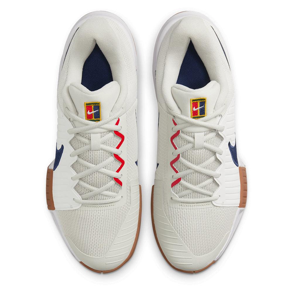 Men`s GP Challenge Pro Tennis Shoes Summit White and Binary Blue Footwear Nike