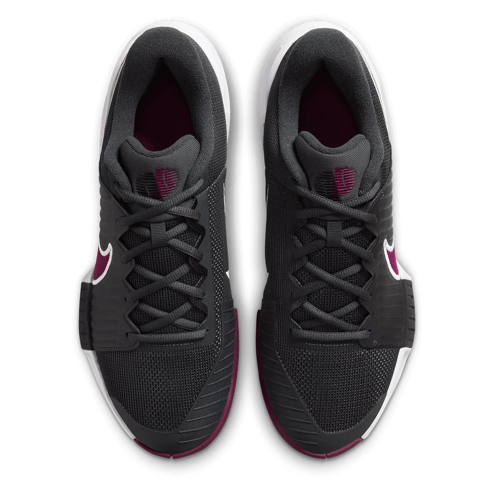 Mens GP Challenge Pro Tennis Shoes Dark Smoke Grey and Sangria Footwear Nike