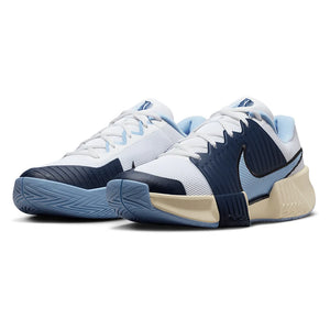 Men's GP Challenge Pro Tennis Shoes White and Psychic Blue Footwear Nike
