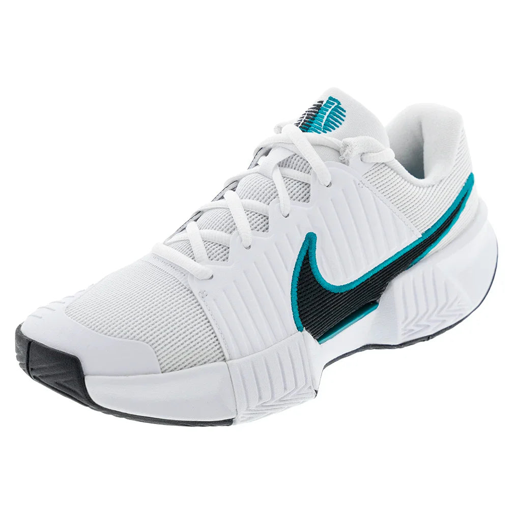Men`s GP Challenge Pro Tennis Shoes White and Black Footwear Nike