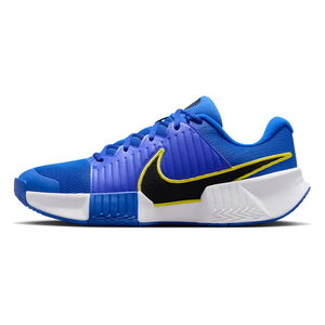 Men`s GP Challenge Pro Tennis Shoes Racer Blue and Black Footwear Nike