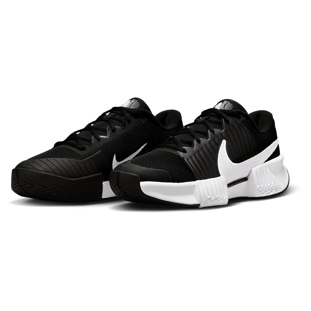 Women's GP Challenge Pro Tennis Shoes Black and White Footwear Nike