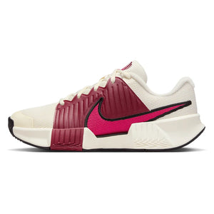 Women`s GP Challenge Pro Tennis Shoes Pale Ivory and Rush Pink Footwear Nike