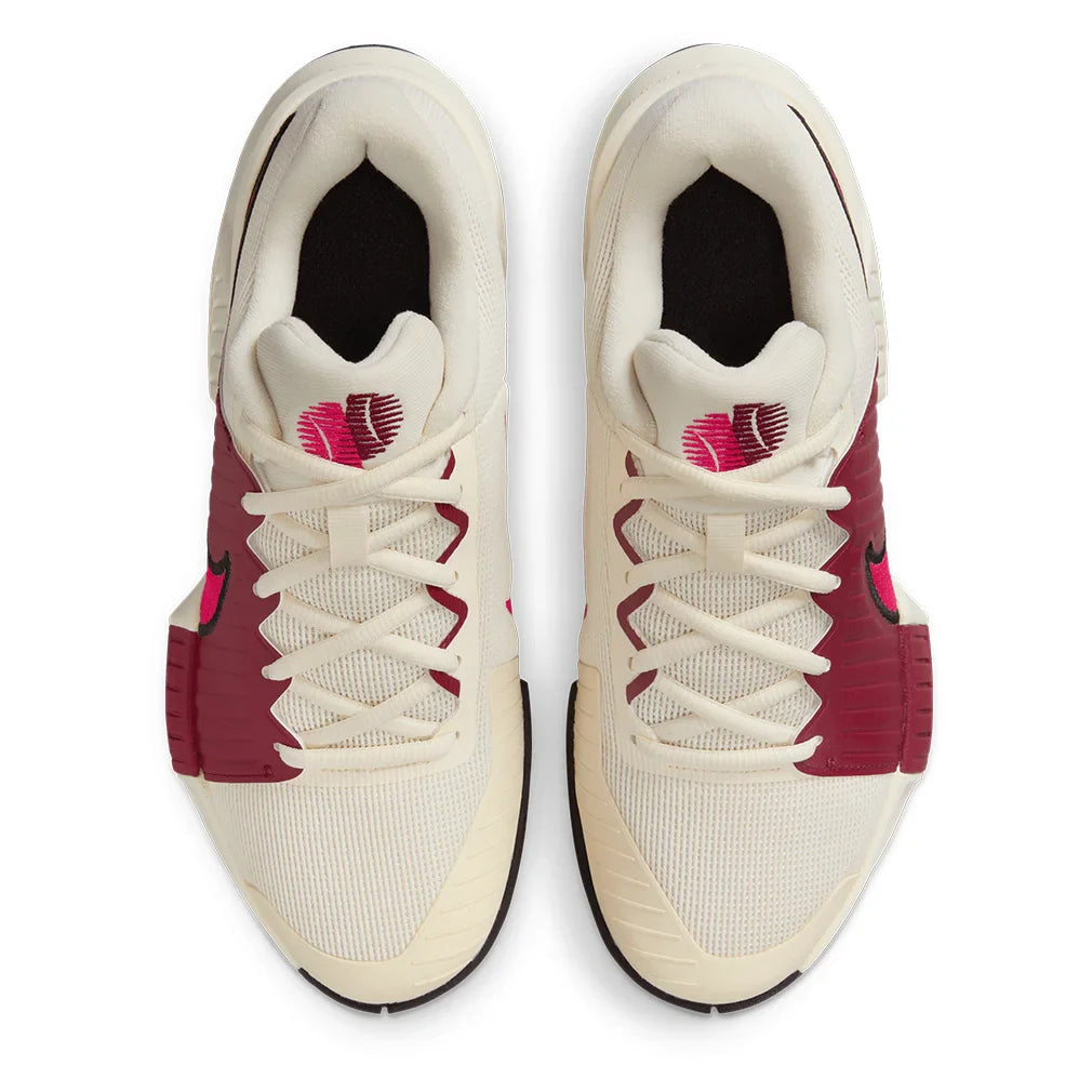Women`s GP Challenge Pro Tennis Shoes Pale Ivory and Rush Pink Footwear Nike