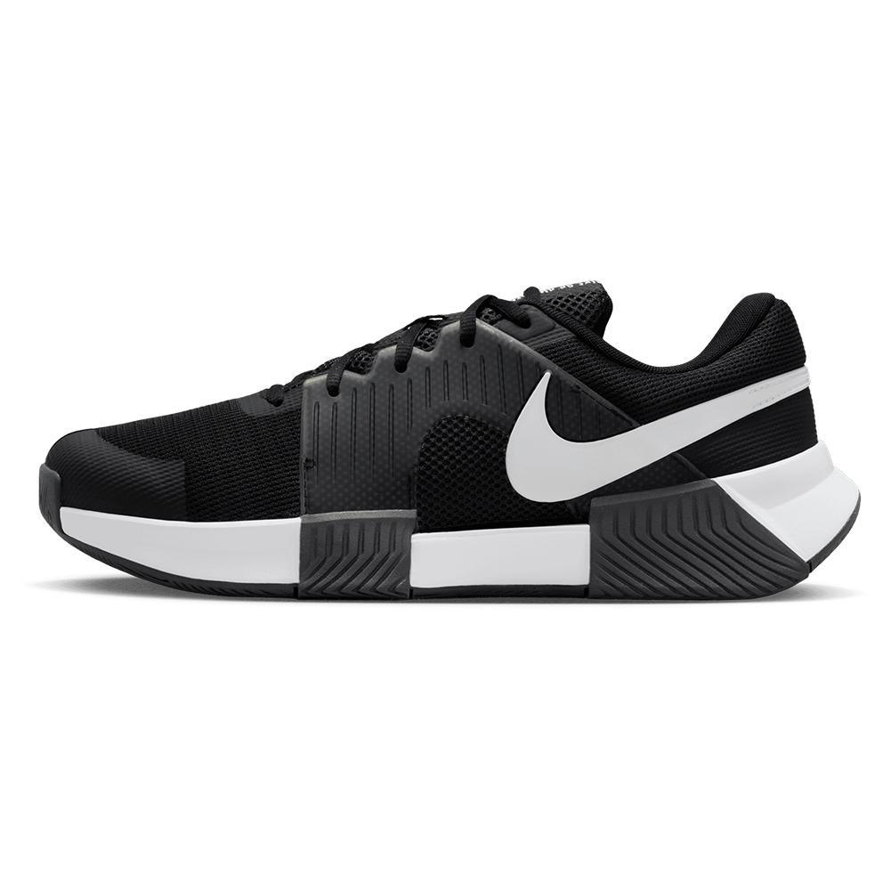 Men's Zoom GP Challenge 1 Tennis Shoes Black and White Footwear Nike