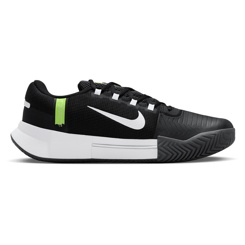 Men's Zoom GP Challenge 1 Tennis Shoes Black and White Footwear Nike